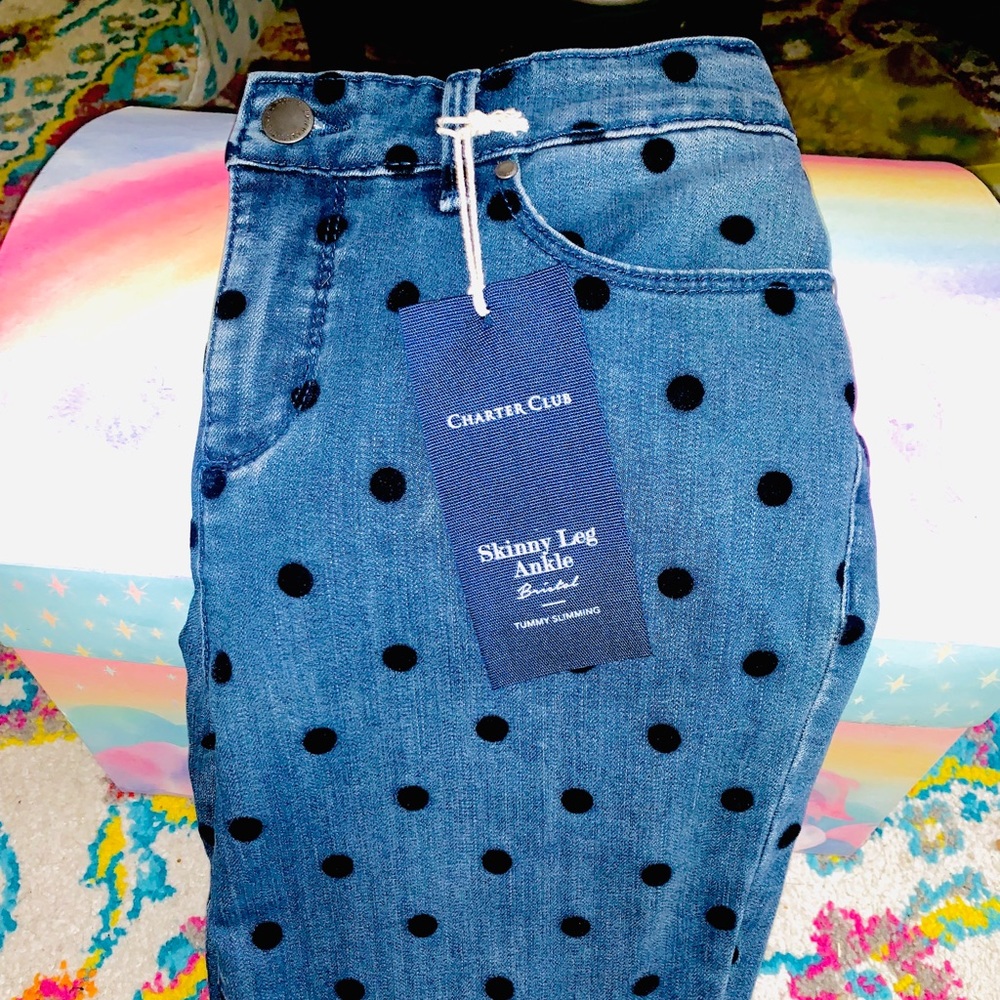 Charter Club Polka Dot Jeans